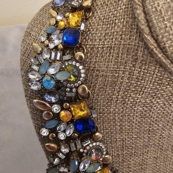 Glamorous Multi-Color Rhinestone Necklace - Picture 3 of 5